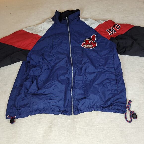Vintage Mirage Windbreaker Atlanta Braves Jacket Mens Sz XL Sports NBL Baseball - Picture 15 of 16